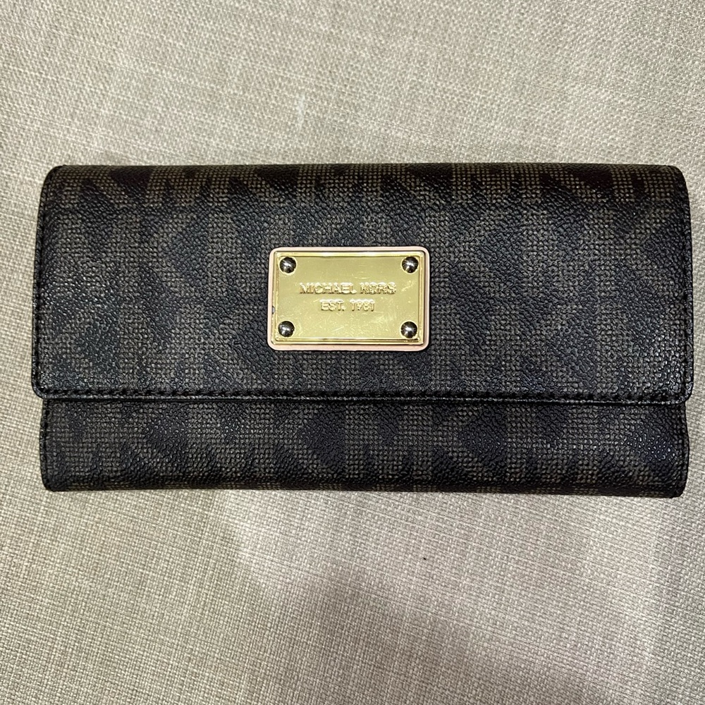 Michael Kors Brown and Black Wallet